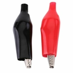 10pcs 28mm Insulated Crocodile Alligator Clips Electrical Test Clamps 5A Jumper