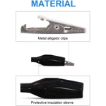 10pcs 28mm Insulated Crocodile Alligator Clips Electrical Test Clamps 5A Jumper