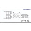 Double Horse 9074-13 Metal Frame Plates