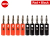 High Quality 10x 4mm Banana Plug Male Female Connector Audio Speaker Wire Cables