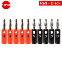 High Quality 10x 4mm Banana Plug Male Female Connector Aud..