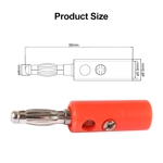 High Quality 10x 4mm Banana Plug Male Female Connector Audio Speaker Wire Cables