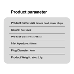 High Quality 10x 4mm Banana Plug Male Female Connector Audio Speaker Wire Cables