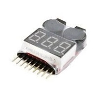 3.7v to 14.4v 1s-8s RC Lipo Battery Tester Low Voltage Buzzer Alarm