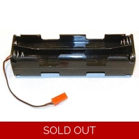 8x AA Battery Holder With JST Male Connector