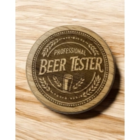 Wooden Bottle Opener Fridge Magnet - Professional Beer Tes..