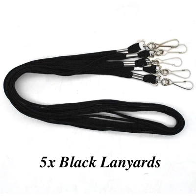 5x Lanyard Neck Strap Id Card Key Chain Badge Holder Whistle Office Work School