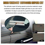 Car Rear Window Repair Kit Fix Broken Defroster Demist Defogger Electric Grid Car Rear Window Repair Kit Fix Broken Defroster Demist Defogger Electric Grid