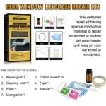 Car Rear Window Repair Kit Fix Broken Defroster Demist Defogger Electric Grid Car Rear Window Repair Kit Fix Broken Defroster Demist Defogger Electric Grid
