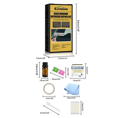 Car Rear Window Repair Kit Fix Broken Defroster Demist Defogger Electric Grid Car Rear Window Repair Kit Fix Broken Defroster Demist Defogger Electric Grid