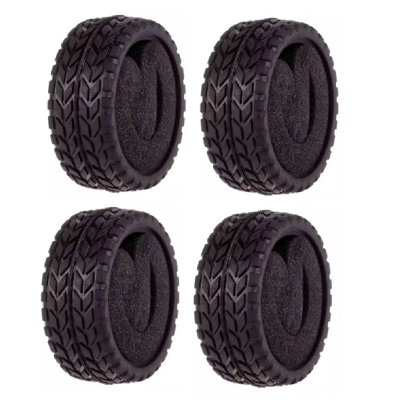 RC 1:10 On Road Racing Car Rubber Tread Tires Tyre With Sponge Insert