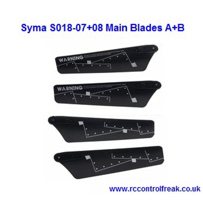 Syma S018-07+08 Helicopter Main Blades A+B Syma S018-07+08 Helicopter Main Blades A+B