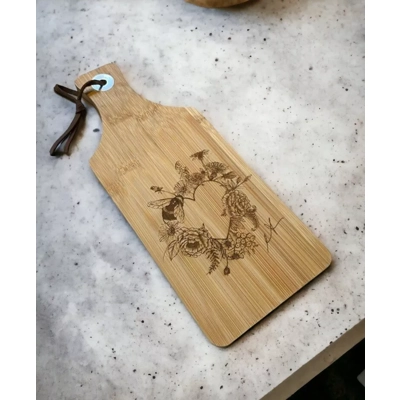 Artist Bee Floral Design Serving Cheese Board Paddle Chopping Charcuterie