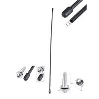 Upgrade RC Antenna Tube Black with Cap and Silver Mount RC Car, Boat Aerial