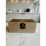 Celtic Tree of Life Engraved Wooden Trinket Box Handcrafted Jewellery Keepsake Storage Box (12x7x5cm