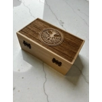 Celtic Tree of Life Engraved Wooden Trinket Box Handcrafted Jewellery Keepsake Storage Box (12x7x5cm
