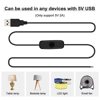 Universal USB Cable ON/Off Switch USB Male 2 Core Wire Extension Cord 1M Black Universal USB Cable ON/Off Switch USB Male 2 Core Wire Extension Cord 1M Black
