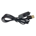 Universal USB Cable ON/Off Switch USB Male 2 Core Wire Extension Cord 1M Black Universal USB Cable ON/Off Switch USB Male 2 Core Wire Extension Cord 1M Black
