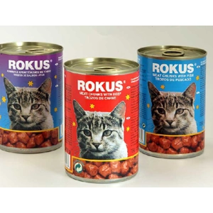 Rokus Cat food x 12 tins