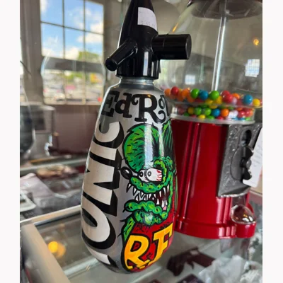 Rat Fink Soda Syohon Handpainted by Canned Ferret in Fielding