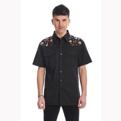 Let's Go Bowling Western Shirt by Banned Apparel