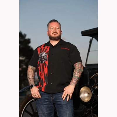 Speed Demon Panel Lounge Shirt by Steady Clothing