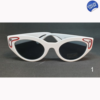 Pinstriped Sunglasses - Atomic