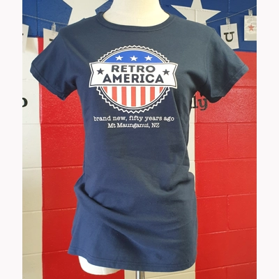 Retro America Logo Gals Tees