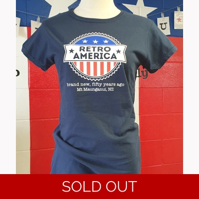Retro America Logo Gals Tees