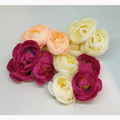 Small Peony (Double) Hair Flowers