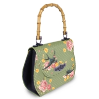 Bamboo Handled Handbag by Liquorbrand