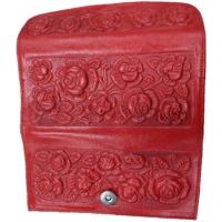 Rose Tooled Leather Wallet