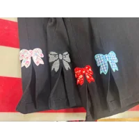 Pink Floral Bow Capris by Retro America