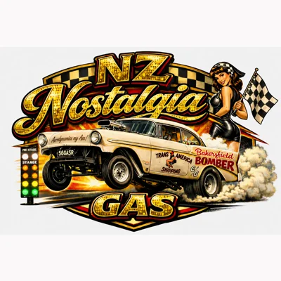 Bakersfield Bomber NZ Nostalgia Gas Tee
