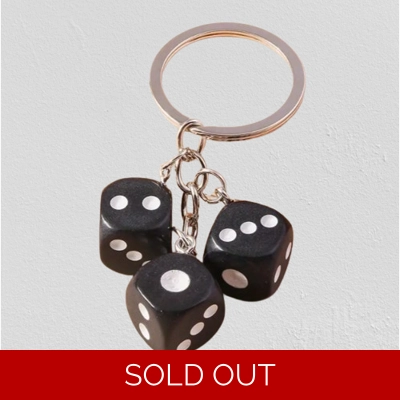 Triple Dice Keyrings
