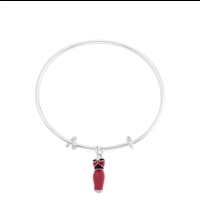 Red Rockabilly Dress Charm