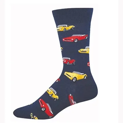 Classic Car - Men's Navy Socks