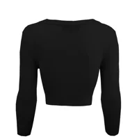 3/4 Sleeve V-Neck Cropped Cardigan