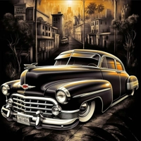 Classic Car Glass Coasters (set of 6)