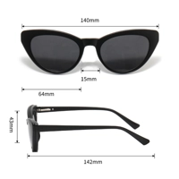 Clip On Cateye Blue Light Blocking Polarized Glasses