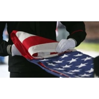 USA Ceremonial Flag in Wooden Frame