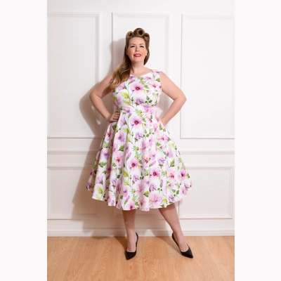 Naomi Floral Swing Dress by Hearts & Roses