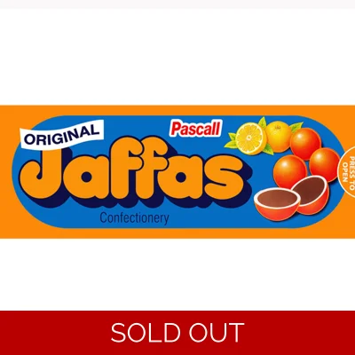 Jaffas Embossed Rolled Edge Metal Sign