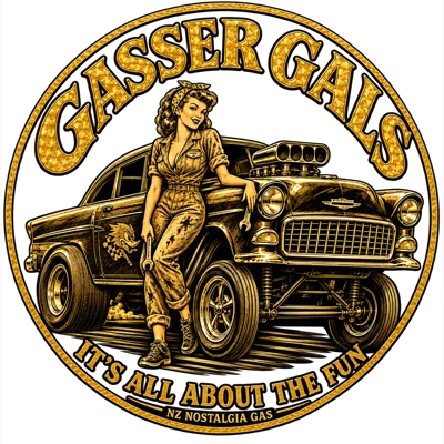 Gasser Gals NZ Nostalgia Gas Tee
