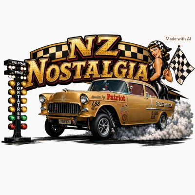 Gold '55 Chevrolet NZ Nostalgia Men's Tee