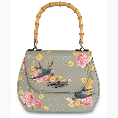 Bamboo Handled Handbag by Liquorbrand