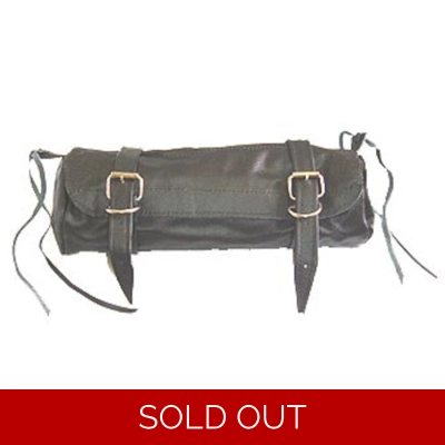 Leather Motorcycle Handlebar Toolkit