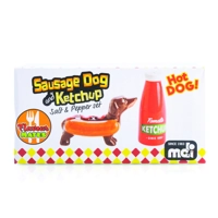 Sausage Dog and Ketchup Salt and Pepper Shakers
