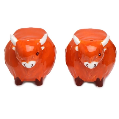 Highland Cow Salt and Pepper Shakers