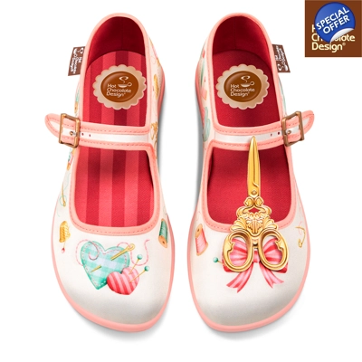 Tailor Made Hot Chocolate Mary Jane Flats